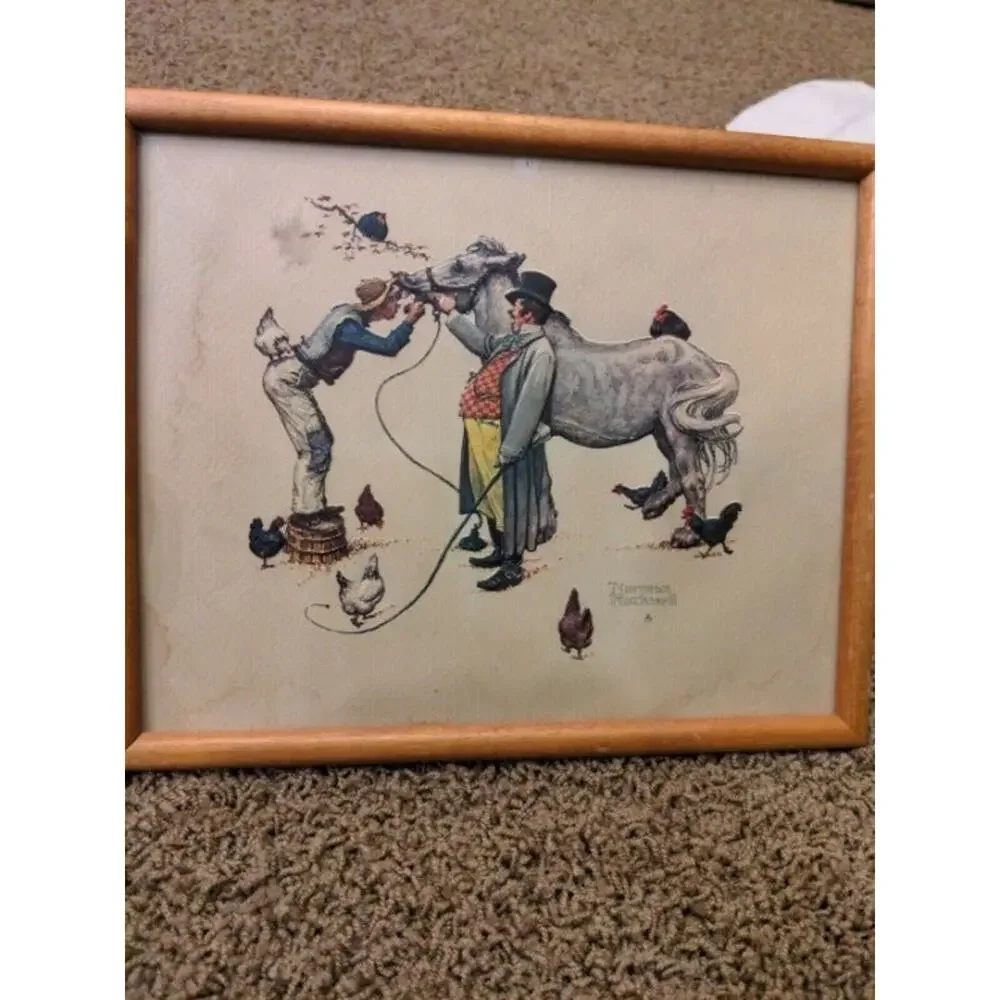 Norman Rockwell Salesman Horsetrader Art Print - Picture 2 of 12
